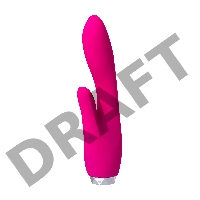 Вибратор с клиторальным стимулятором L'EROINA, силикон, розовый, 18 см