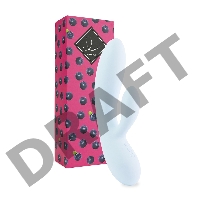 Нежно-голубой вибратор-кролик Lea Rabbit Vibrator - 20,2 см.