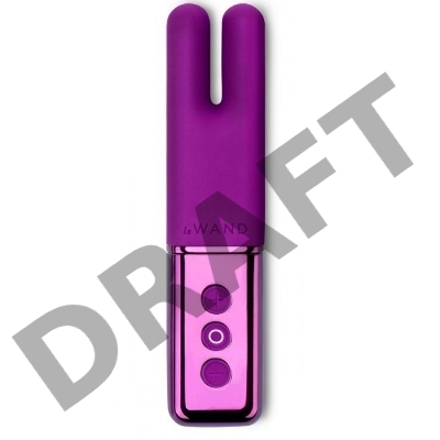 Фиолетовый двухмоторный мини-вибратор Le Wand Deux