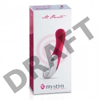 Ярко-розовый вибратор Mystim Al Punto - 25 см.
