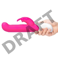 Вибромассажер стимулирующий G-точку Come hither G-Spot Rabbit розового цвета
