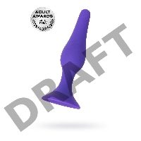 Анальная втулка A-Toys by TOYFA, силикон, фиолетовая, 12,5 см