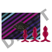 Набор из трех розовых анальный пробок Bibi Twin Butt Plug Set