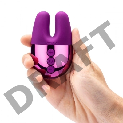 Фиолетовый вибратор с ушками Le Wand Double Vibe