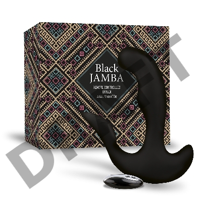 Универсальный анальный массажер Black Jamba Anal Vibrator - 12 см.