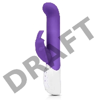 Вибромассажер стимулирующий G-точку Come hither G-Spot Rabbit фиолетового цвета