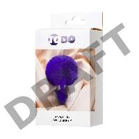Анальная втулка с хвостом ToDo by Toyfa Sweet bunny, силикон, фиолетовый, 13 см, Ø 2,8 см, 42 г