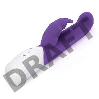Вибромассажер стимулирующий G-точку Come hither G-Spot Rabbit фиолетового цвета