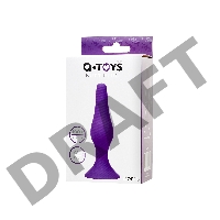 Анальная втулка A-Toys by TOYFA, силикон, фиолетовая, 12,5 см