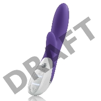 Фиолетовый вибратор Mystim Danny Divido - 27 см.