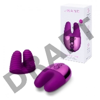 Фиолетовый вибратор с ушками Le Wand Double Vibe