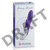 Фиолетовый вибратор Mystim Danny Divido - 27 см.