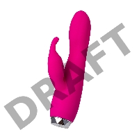 Вибратор с клиторальным стимулятором L'EROINA, силикон, розовый, 17 см