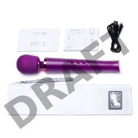 Фиолетовый жезловый мини-вибратор Le Wand Petite c 6 режимами вибрации